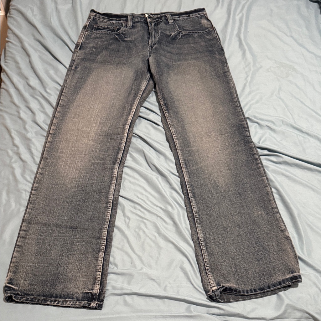 Flypaper Mens Bootcut Jeans  Faded Blue